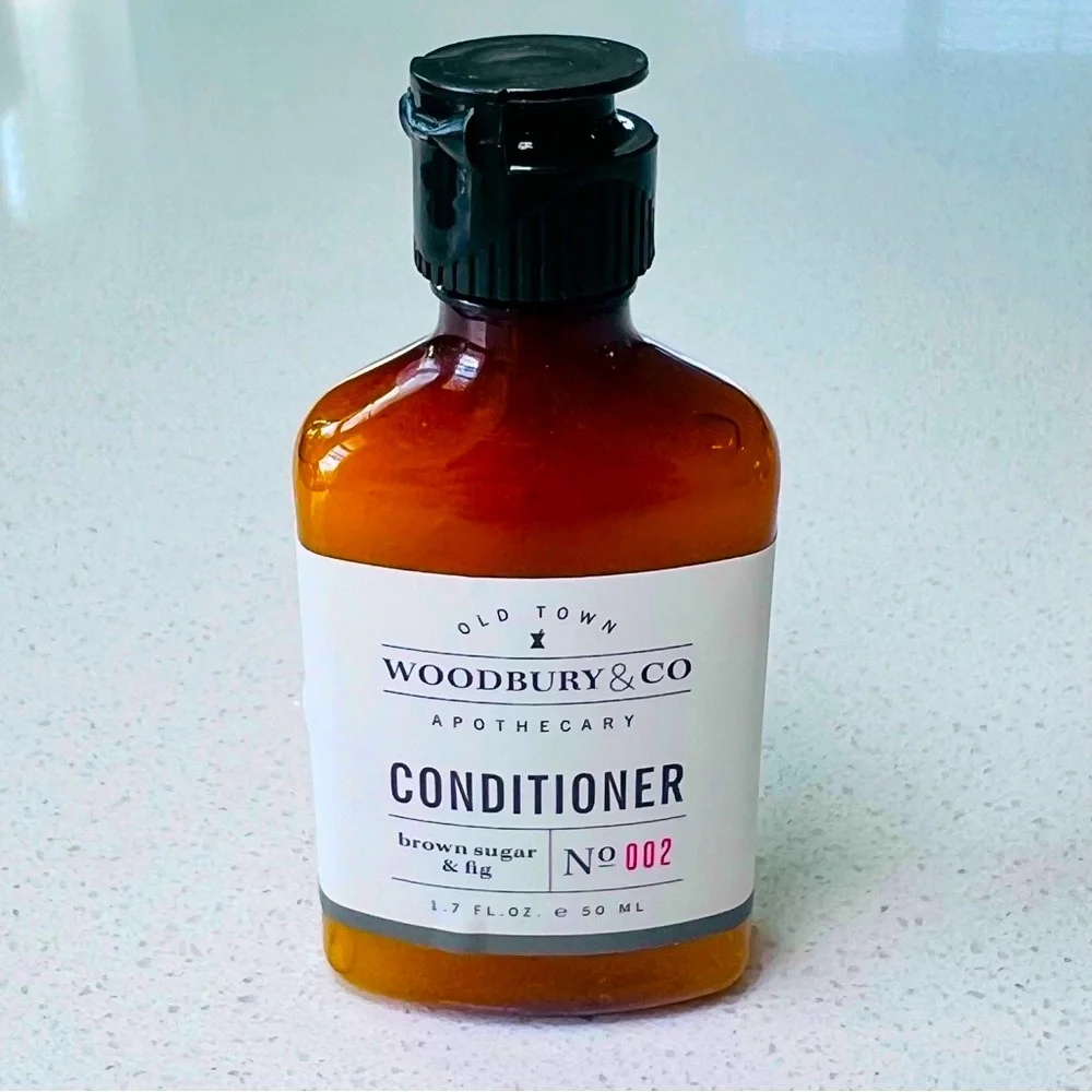 WOODBURY & CO Brown Sugar Fig Travel Bath Set Shampoo Body Wash Conditioner NWT